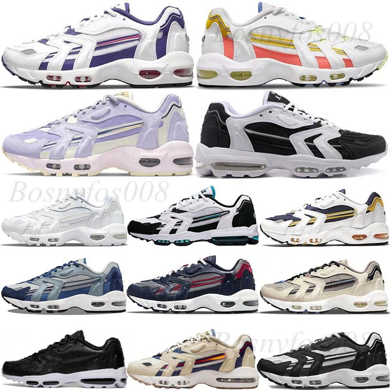 

Maxs 96 Jogging Sport Running Shoes 2023 Women Mens 96s White black and white yellow purple Violet Platinum Khaki Bailan Trainers Sneakers Size 36-45, All wite 36-45