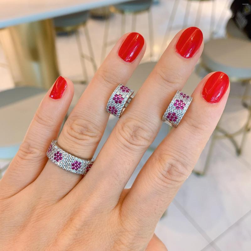 

Necklace Earrings Set 2022 Trend 925 Sterling Silver High Quality Cubic Zircon Gemstone Rings Women Wedding Party Fine Jewelry Birthday Gift, Picture shown