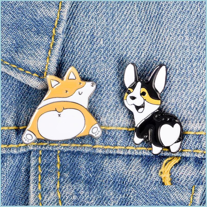 

Pins Brooches Corgi Butt Enamel Pins Sweety Cute Dogs Badge Brooch Bag Clothes Lapel Pin Cartoon Animal Jewelry Gift For Fa Dhgarden Dhtst