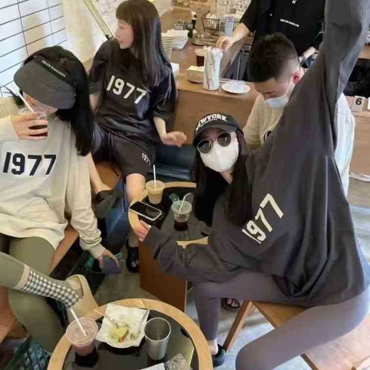 

Cotton of Flocking Designer Comfortable Sweatshirt Luxury Goddess Double Line Men's Hoodies High Street Casual VDWB, White grey/plush