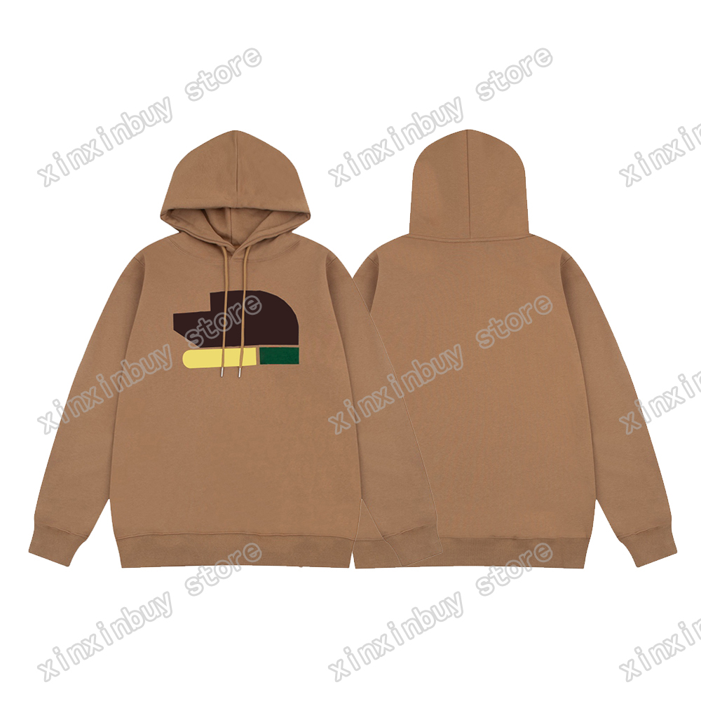 

xinxinbuy Men designer Hoodie Sweatshirt Paris Jacquard Letter print women black white brown XS-L, 01