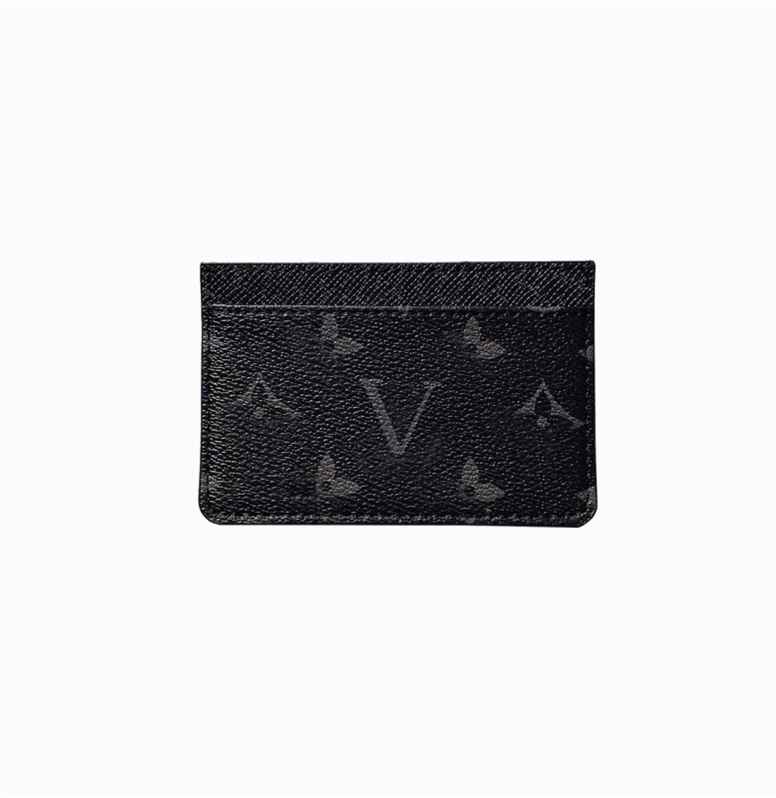 

Whole Fashion Credit Card Holders Womens Mini Wallet High Quality Genuine Leather Mens Designer Pure Color Card Holder Wallets7489270, 21