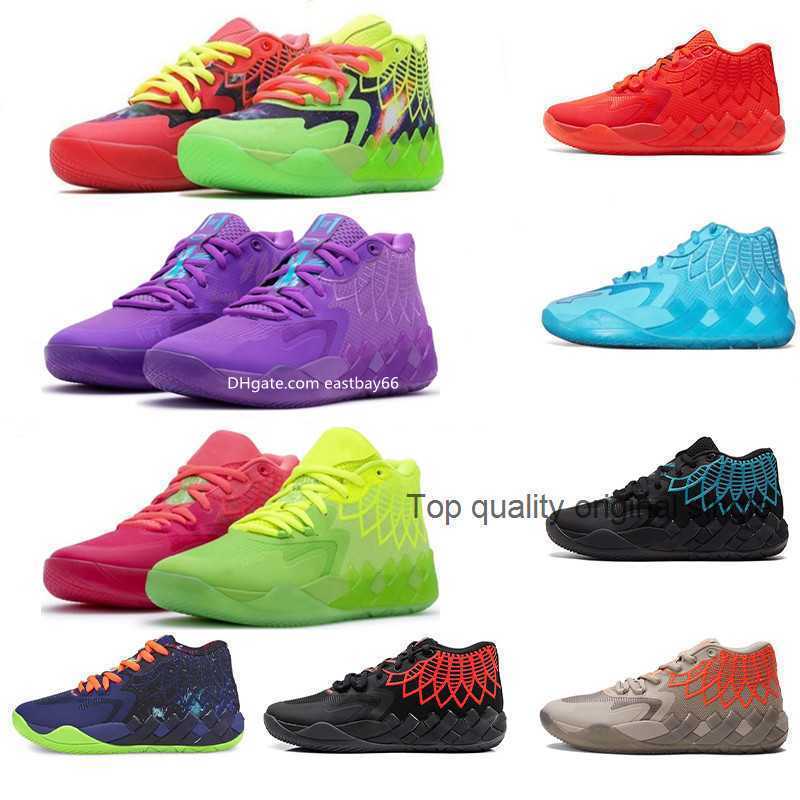 

2023 Newest Mens Lamelo Ball MB 01 Basketball Shoes Queen City White Silver Black Red Blast Green Galaxy Purple Blue Grey Black Yello Sports, A6 40-46