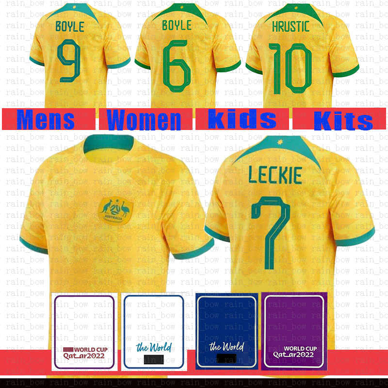 

Australia New Soccer Jersey LECKIE Football Shirt MACLAREN HRUSTIC MABIL MOOY MCGREE DEGENEK Blue, Mens(aodaliya)