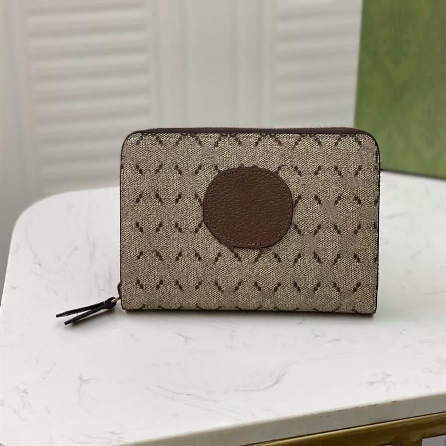 

Neo Vintage Zip Around Wallet 473953 Lady Leather Credit Card Holder Woman Fashion Passport Holders With Tiger Skull240k, Brown