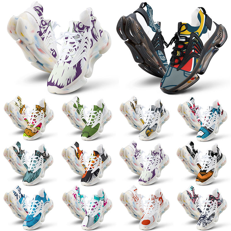 

customs shoes mens womens running shoes DIY multis color black white greys triple red purple orange men customized sport sneakers trainers, 21