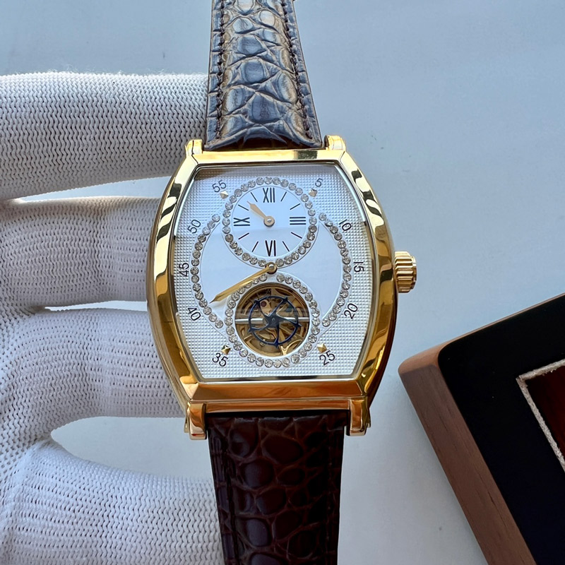 

Diamond Watches Mens Watches Automatic Mechanical Movement Watch 39mm Fashion Business Leather Sapphire Wristwatch Montre De Luxe, Color 3