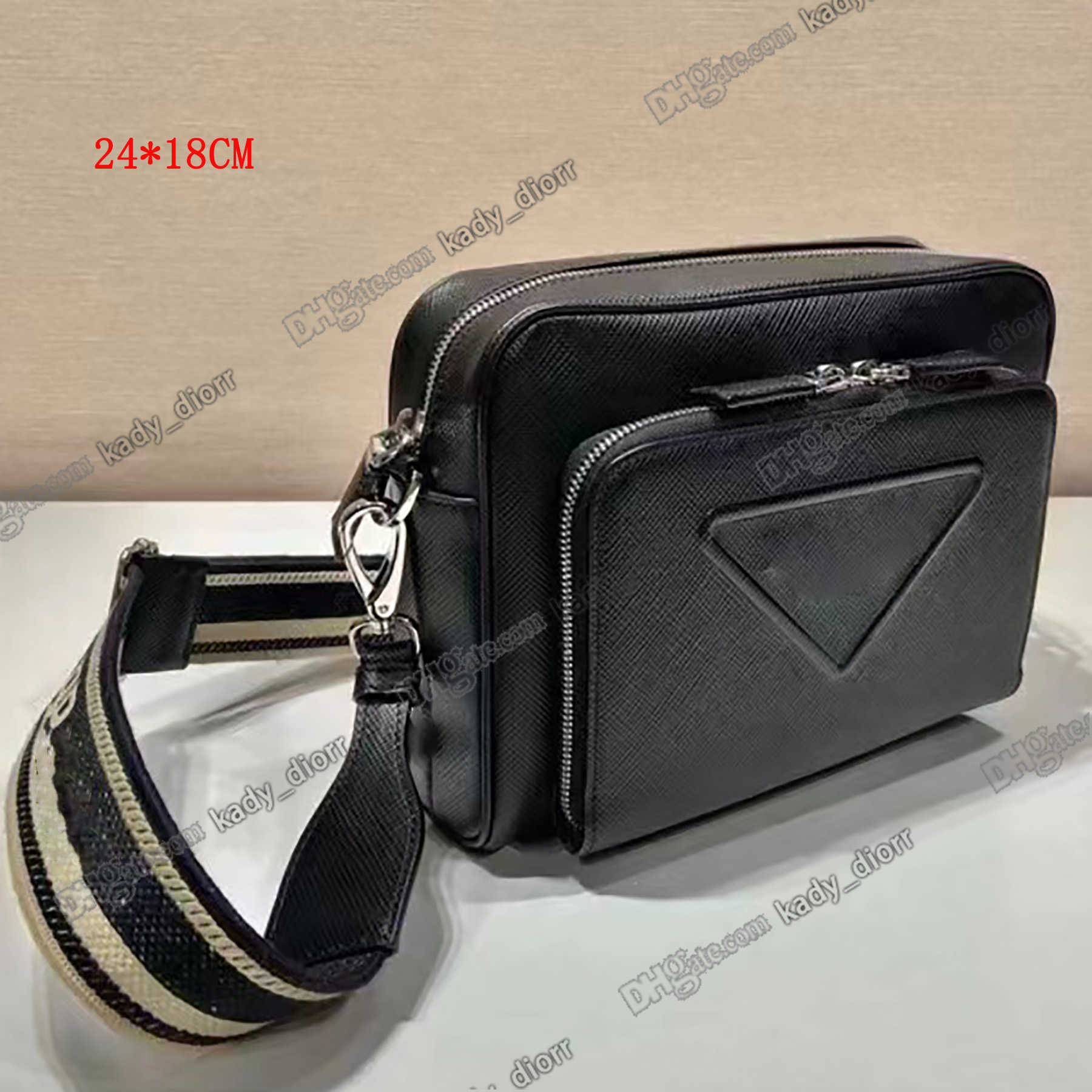 

Prad Saffiano leather shoulder bag emblematic triangle purse crosshatch effect waxed finish Re-Nylon lining luxury Designers handbag crossbody