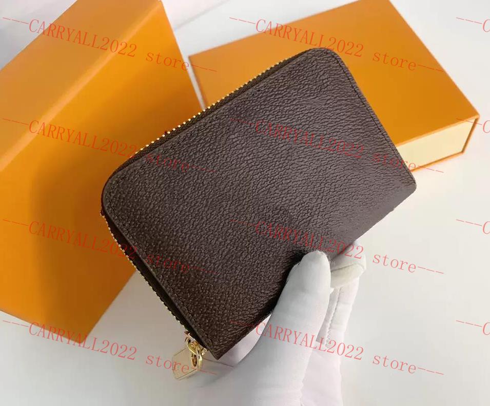 

12x9CM Luxury Designer Wallet Shoulder Bags ZIPPY Organizer Cardholder Zipper Purse Key pouch Wallets Leather Handbag Bag Woman passport holders With box M60067, 18