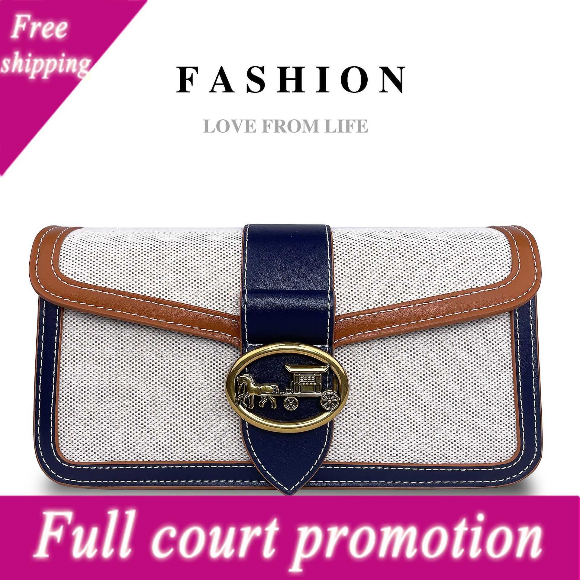 

Luxury Designer Bags 2022 New Crossbody Shoulder Bag Canvas Splice Premium Versatile Dionysian Color Contrast, Brown3