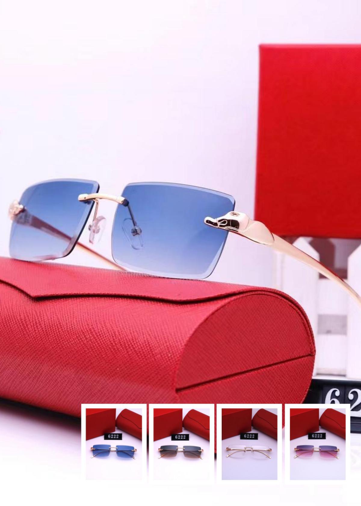 

Womens designer sunglasses for women carter glasses mens fashion classic frameless eyewear square sunglass UV400 eco heatwave eyeglass for men woman with box