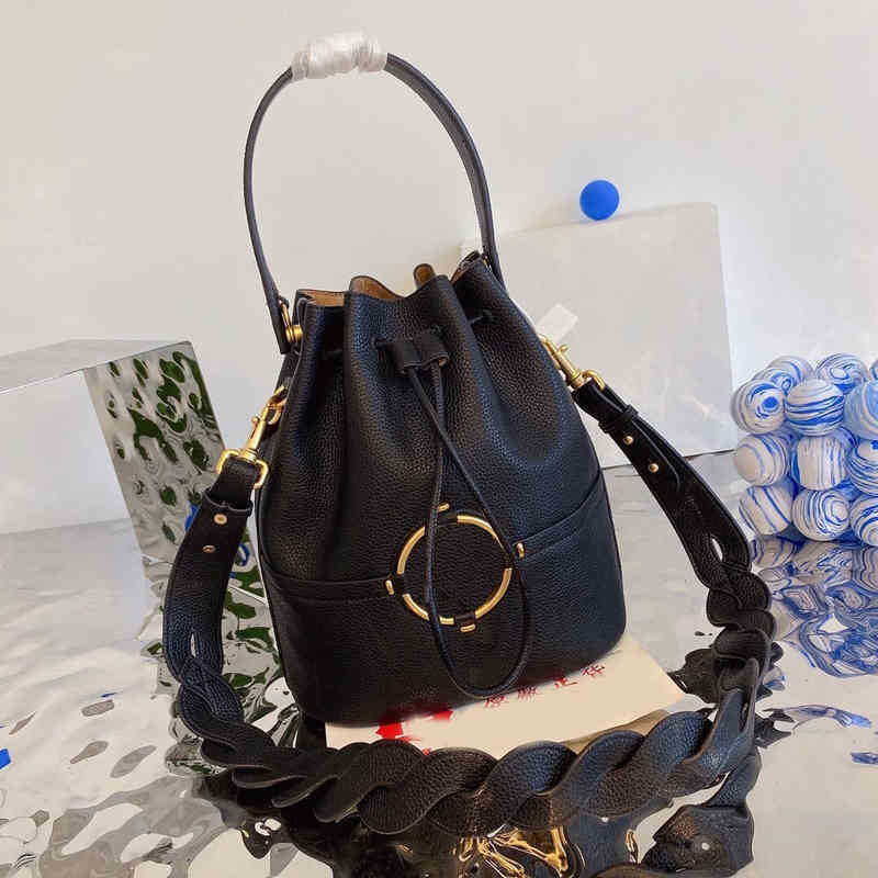 

TB Evening Bags womens designer bag Drawstring Designers Shoulder Women Bucket Leather Handbag Crossbody Female Purses 220621, Blue