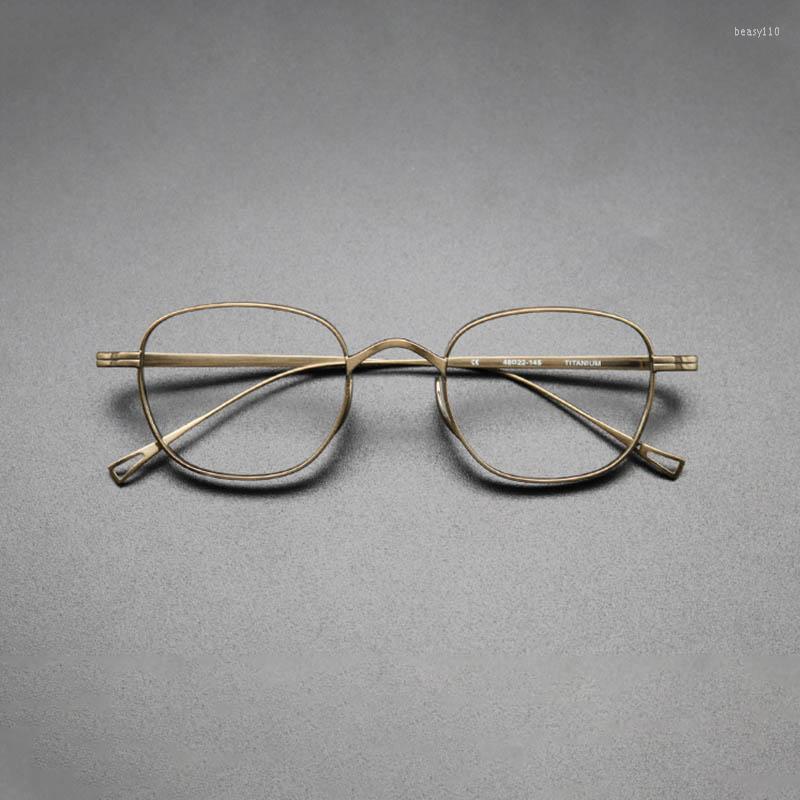

Sunglasses Frames GUZTAG Pure Titanium Glasses For Men Women Classic Round Frame Ultralight Simple Handmade Pattern Myopia Optical Eyewear