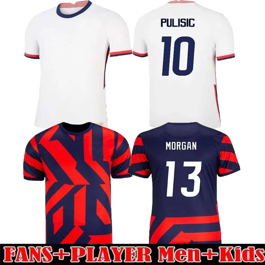 

2021 2022 Custom PULISIC DEST MCKENNIE Away Soccer Jerseys 21 22 AARONSON MUSAH UsAS MORGAN LLOYD America Football Shirt United States LLETGET MEN KIDS SETS KITS, Away kids