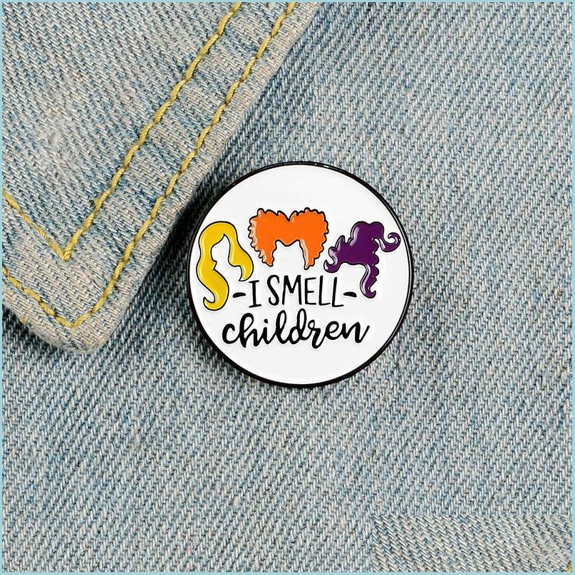 

Pins Brooches Cute Small Round Witch Funny Enamel Brooches Pins For Women Christmas Demin Shirt Decor Brooch Pin Metal Kawaii Badge Dhw9H