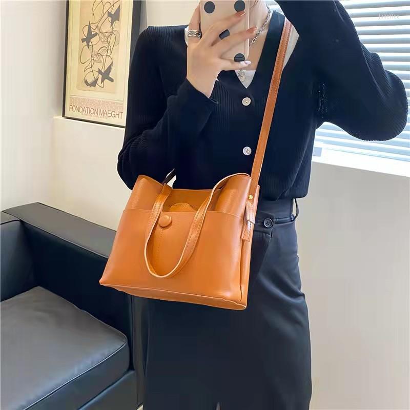 

Evening Bags 2022 Trendy Korean Fashion Messenger Bag Simple Western Style Ladies Shoulder, Black