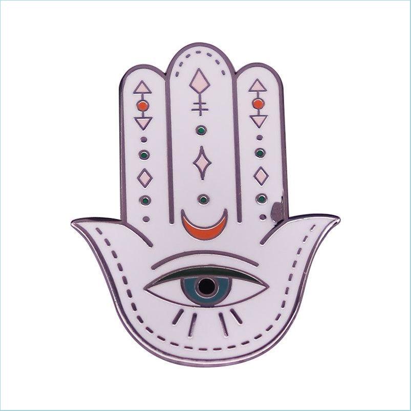 

Pins Brooches Hard Enamel Brooch Pin Mystery Lucky Hand Blue Eyes Metal Badge Accessories Cartoon Moon Amet Pins Brooches J Dhgarden Dh5Il