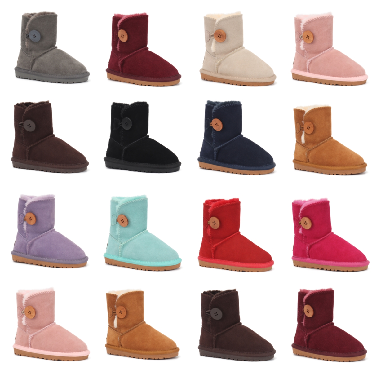 

Classic button Kids Shoes Snow Boots Australia uggi Youth Boys Grils Suede wool Boot Genuine Leather Classic Baby Kid wgg Children Toddler infants ugglies shoe, G-5