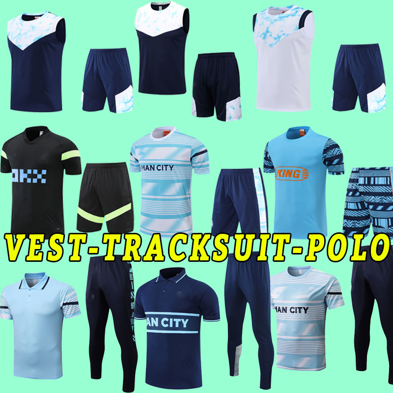 

POLO HAALAND soccer jersey 22 23 DE BRUYNE PHILLIPS MANS CITIES GREALISH FERRAN MAHREZ MANCHESTERS FODEN 2022 2023 football shirt uniforms Vest adult training, As shown