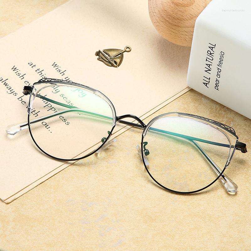 

Sunglasses Frames 2022 French Eyewear Brands Retro Round Computer Radiation Reading Glasses For Adult AB039