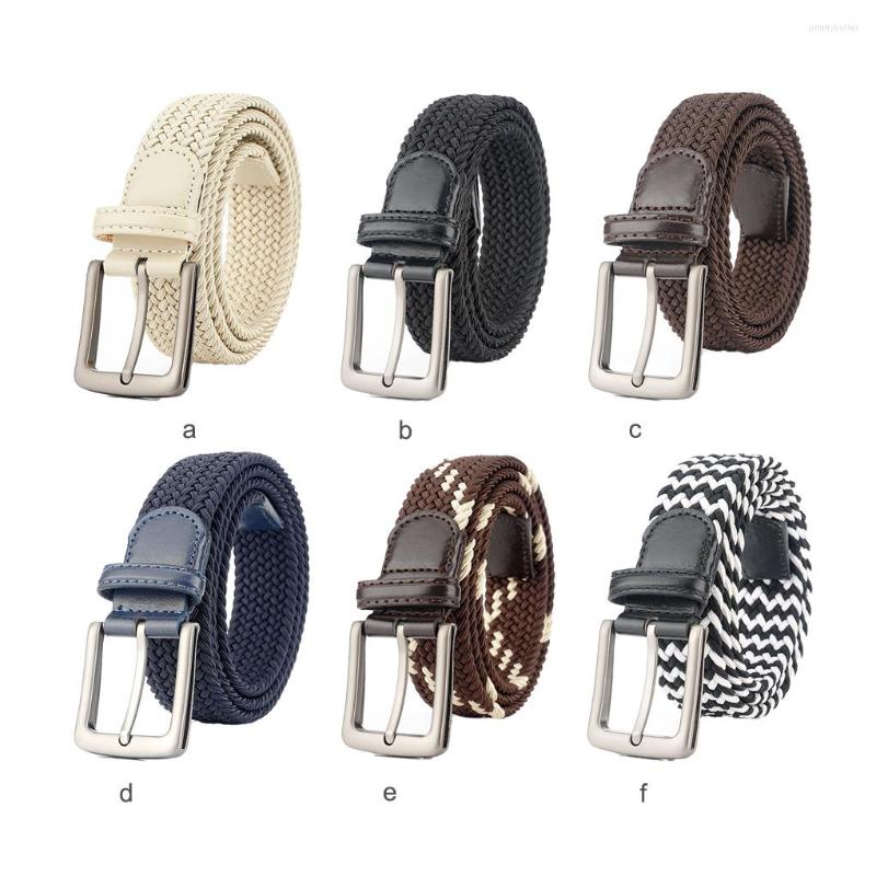 

Belts Pants Jeans Shorts Belt Braided Waistband Fashion Waist Band Strap Adults Needle Adjustable Decoration 110cm Khaki, Black