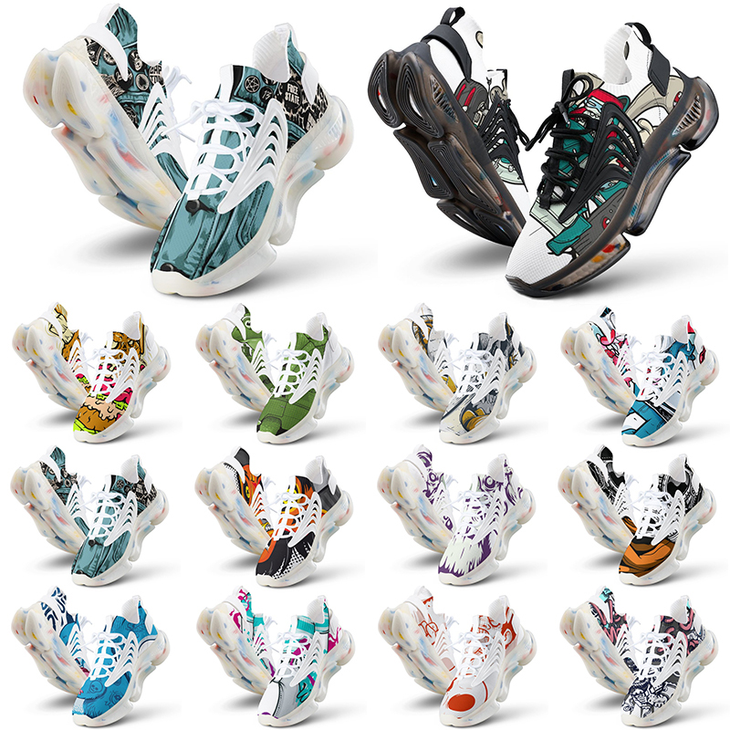 

customs shoes mens womens running shoes DIY multis colors black white greys triple red purple orange men customized sport sneaker trainers, 16