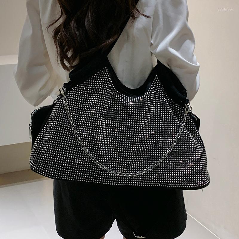 

Evening Bags Big Rivet Crossbody Sling For Women 2022 Summer High Capacity Brand Fashion Handbags And Purses Female Shoulder, Black
