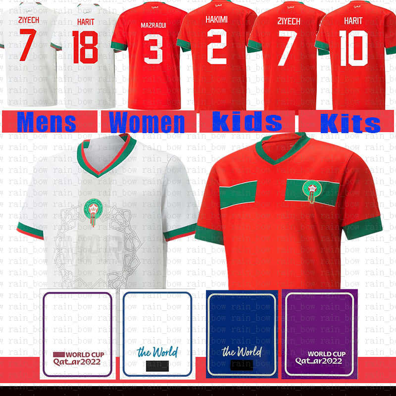 

Morocco New Soccer Jersey TAGNAOUTI Football Shirt BENOUN ATTIYAT-ALLAH DARI YAMIQ ZIYECH SABIRI AMALLAH JABRANE Blue, Patch+mens(moluoge)