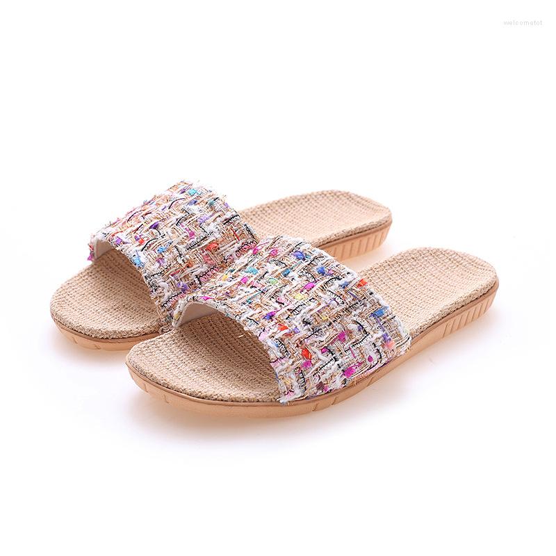 

Slippers Suihyung Women Summer Home Shoes Girls Casual Slides Multicolor Belt Platform Sandals Female Flip Flops Indoor, Black