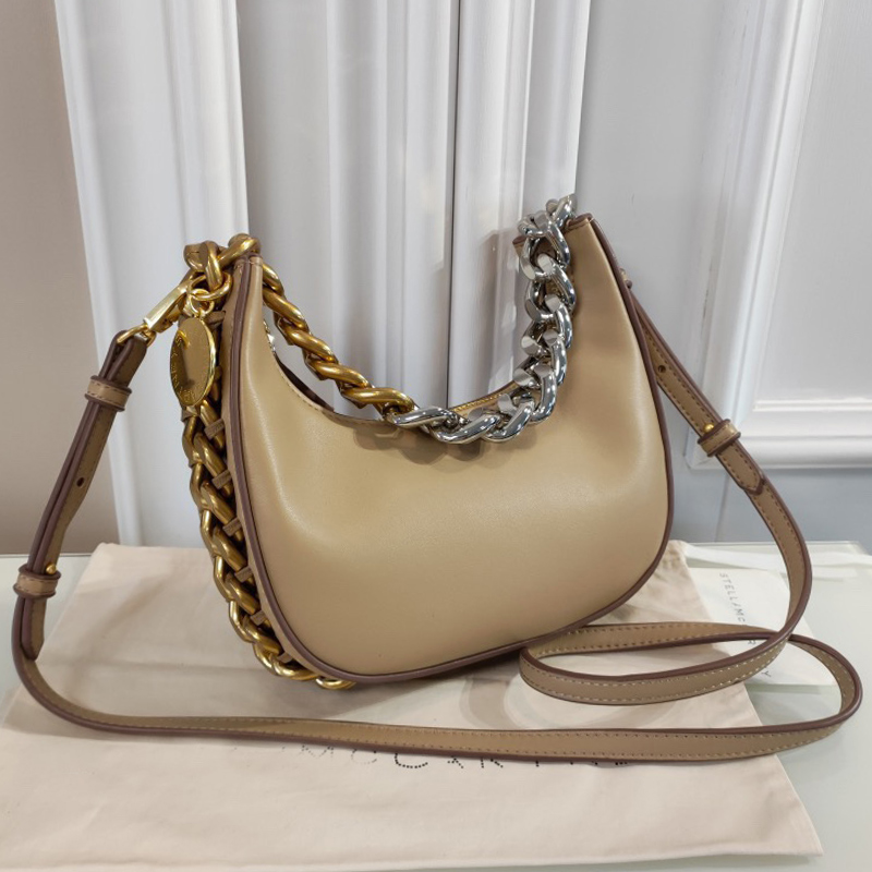 

Designer single shoulder bag Big brand retro woven chain leather women's new armpit fashion multi-functional large capacity crossbody bag, White