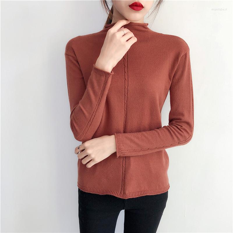 

Women's Sweaters 2022 Feminino Jumper Winter Downneck Female Take The Loose Lipped Twist Shirt Sleeved Sweater Fitting, Jt