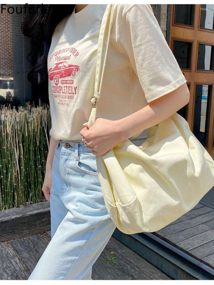 

Waist Bags Foufurieux Fashion Brand Couple Messenger Bag Casual Oblique Shoulder Female Student Simple Large-capacity, Black