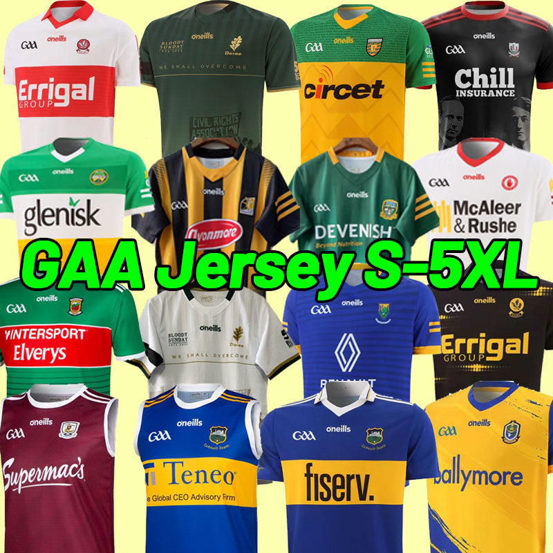 

2022 2023 Kilkenny Wexford Ireland GAA soccer Jersey Offaly Tyrone Remastered football shirt Cork 22 23 Kildare Laois Derry Mayo Fermanagh Down, As shown