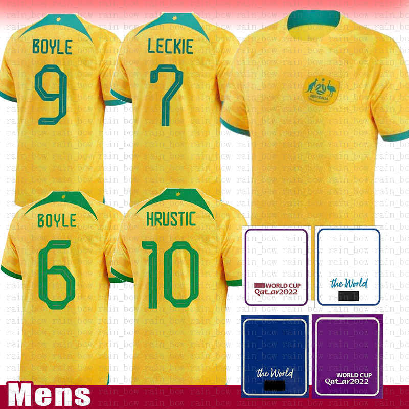 

Australia New Soccer Jersey LECKIE Football Shirt MACLAREN HRUSTIC MABIL MOOY MCGREE DEGENEK Grey, Mens(aodaliya)