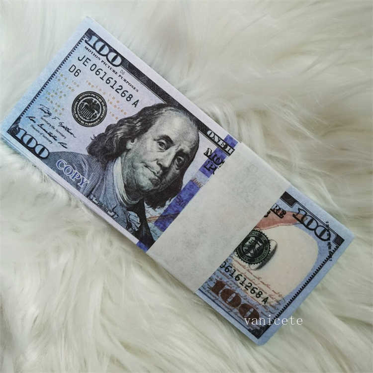 

High Pieces/package American 100 Free Bar Currency Paper Dollar Atmosphere Quality Props 100-5 Money 9306 1AQC0