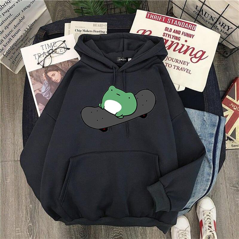 

Men's Hoodies Men's & Sweatshirts 2022 Springtime Skateboard Frog Oversized Sweatshirt Men And Women's Harajuku Warm Pullover, White