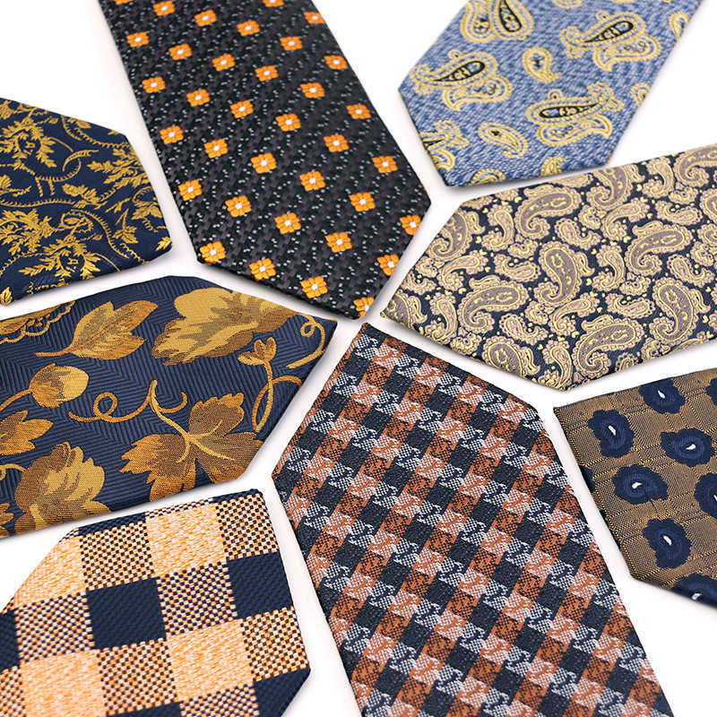 

Printed Ties Vintage Pattern Abstract Character Multicolor Mens Necktie Printing Handmade Unique Orange Yellow Series
