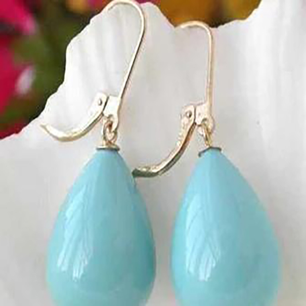 

Fashion Jewelry Beautiful SOUTHSEA SHELL PEARL teardrop shape EARRING