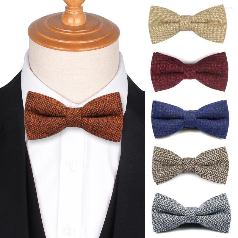 

Bow Ties Bowties For Men Women Wool Tie Adjustable Girls Boys Wedding Woollen Accessories Butterfly Cravat