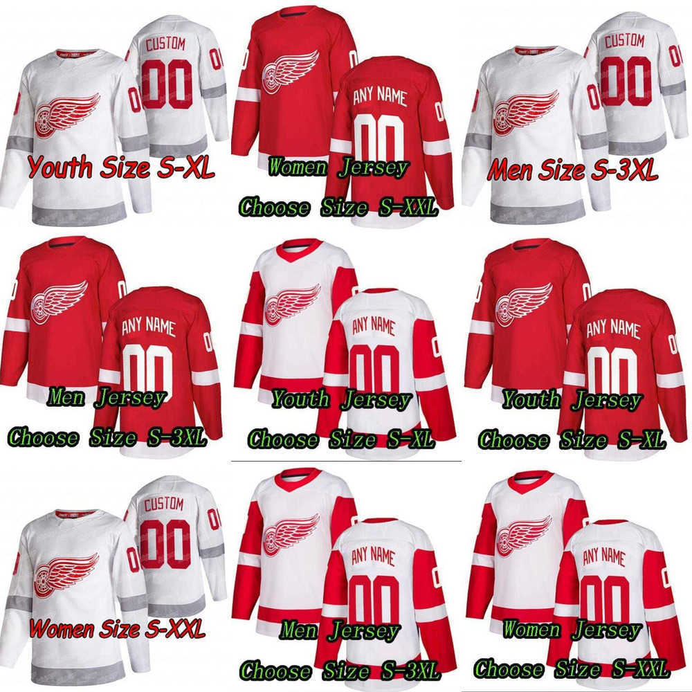 

Detroit Red Hockey Jerseys Wing 53 Moritz Seider 38 Robert Hagg 14 Robby Fabbri 11 Filip Zadina 82 Jord an Oesterle 35 Ville Husso 39 Alex Nedeljkovic, As