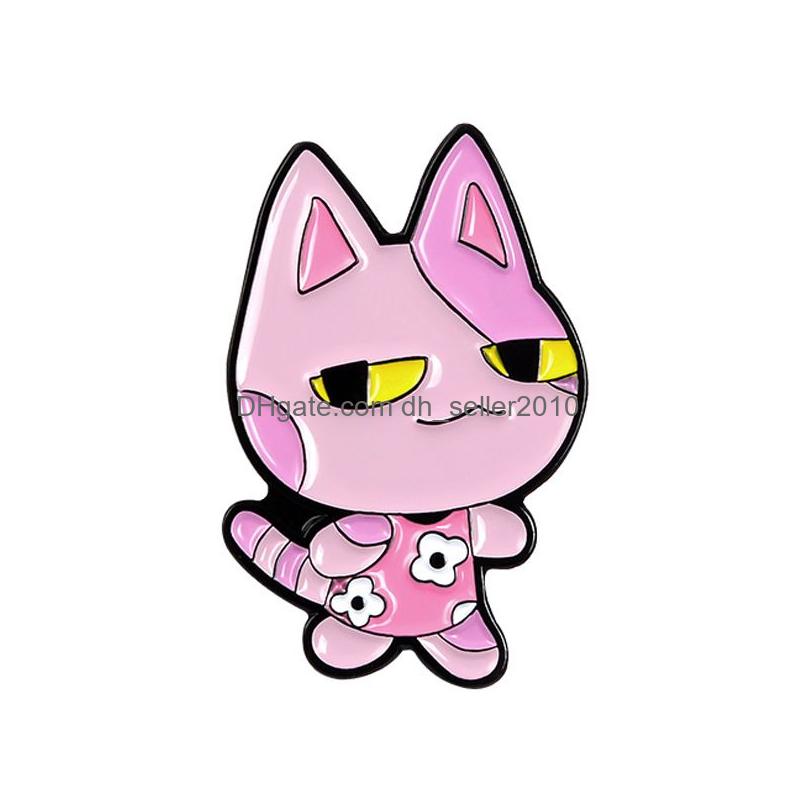 

Pins Brooches Purple Cat In Skirtl Brooches For Women Cute Badge Cartoon Animal Alloy Enamel Pins Drop Delivery Jewelry Dhkow