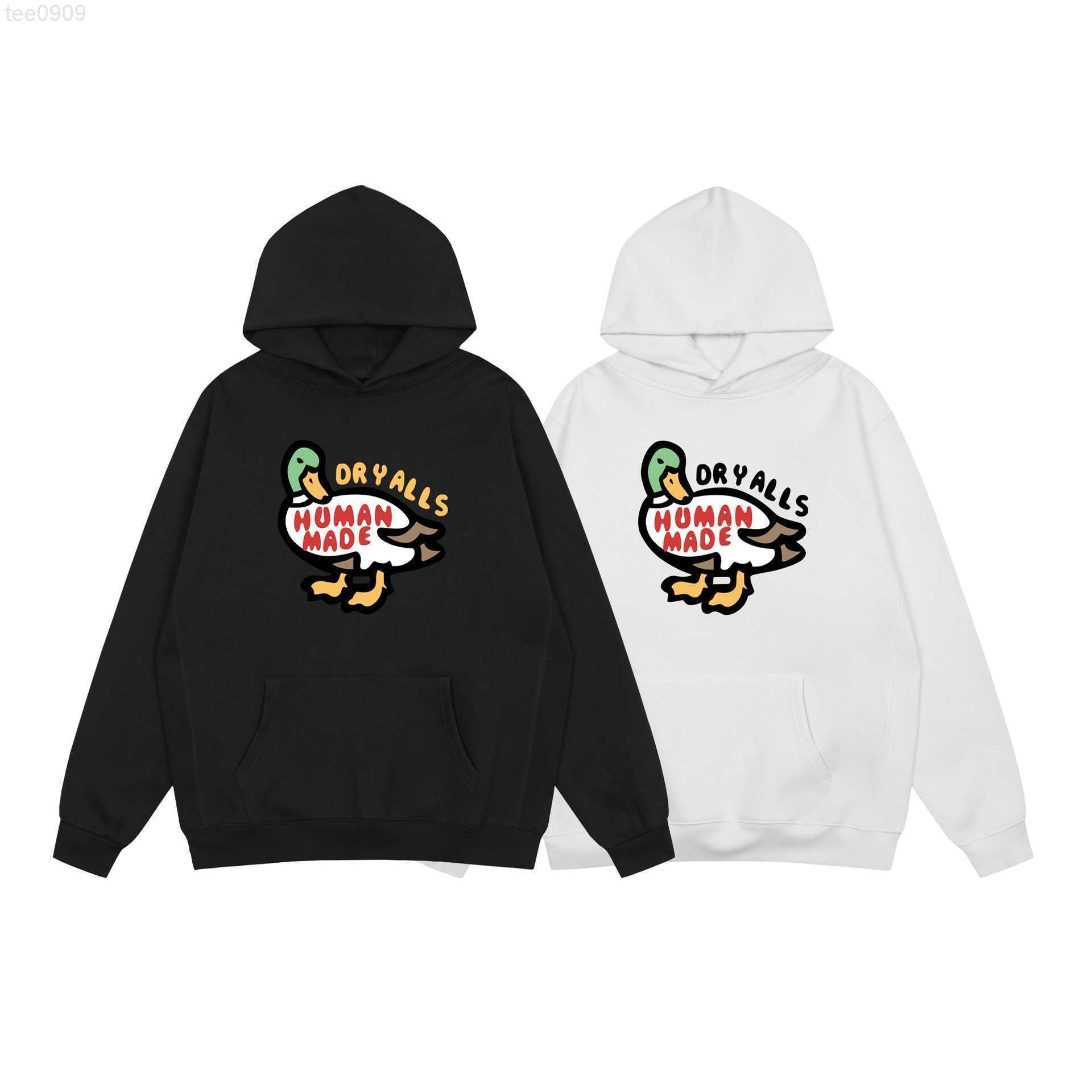 

2022 Designer new human made dryall back duck 380gsm plush cotton round neck High quality cotton sweater ESSENTIAL HOODIE Size xl, White