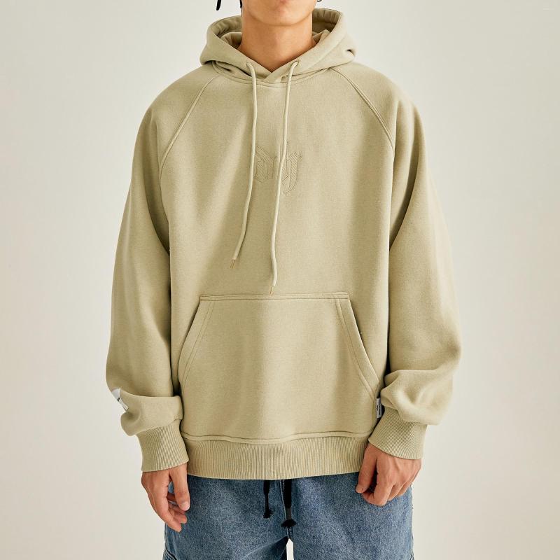 

Men's Hoodies Autumn Winter Fleece Hoodie American Embroidery Fashion Streetwear Pullover Japanese Harajuku Couple Sweatshirt, Black