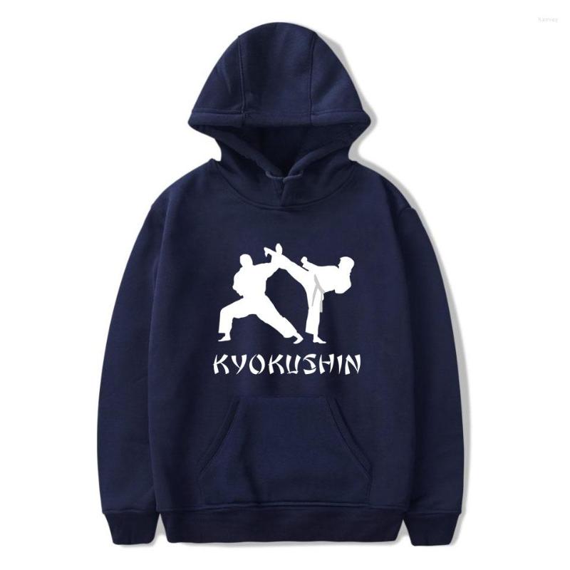 

Men's Hoodies Cool Men KARATE Boy Girl Streetwear Kyokushin Sweatshirt Autumn Winter Casual Tracksuit, Black