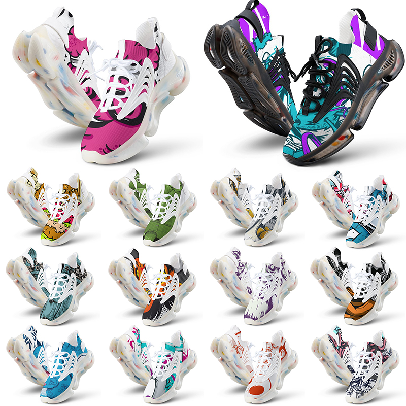 

customs shoes men women running shoes DIY multis color black white green purple reds orange mens customized outdoor sport sneakers trainers jogging fashion, 23