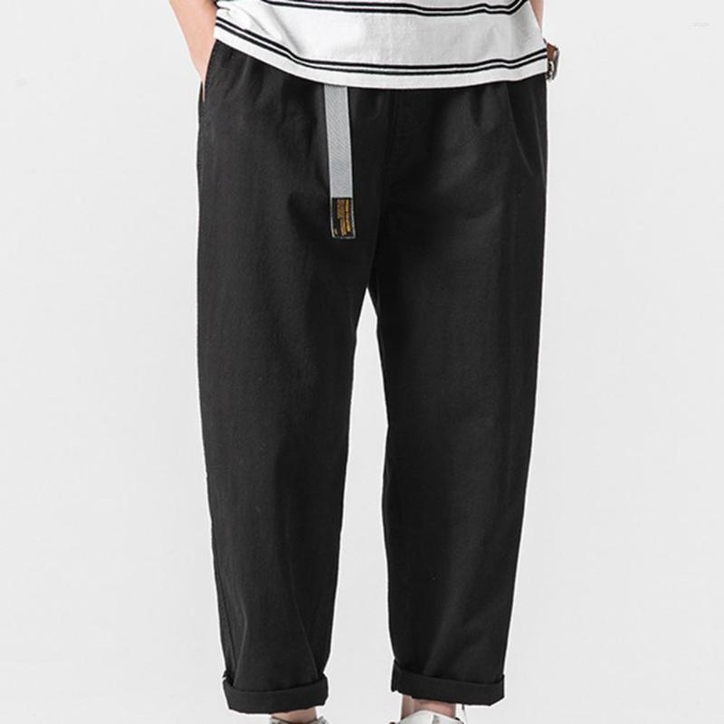 

Men's Pants Simple Cargo Elastic Waist Loose Streetwear Multi Pockets, Army green