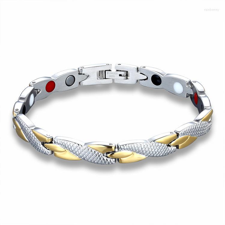 

Link Bracelets Twisted Healthy Magnetic Bracelet For Women Men Power Therapy Magnets Bangles Unisex Jewelry