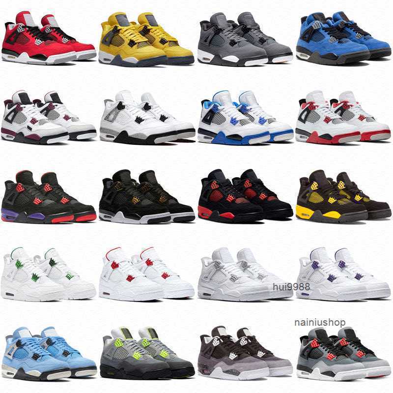 

2023 Jumpman 4 Basketball Shoes Running Shoe Black Cat White Oreo Red Thunder Canyon Purple Mens Womens Sandal Men Women Sports Off Sail Out OG designer shoes, 11