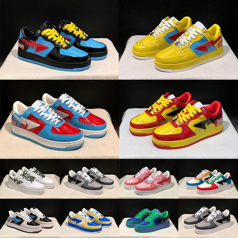 

man woman schuhe running shoes casual shoe top low grey camo black and white panda unc yellow red dark blue light purple sliver patent leahter designer sneakers, A58 grey green