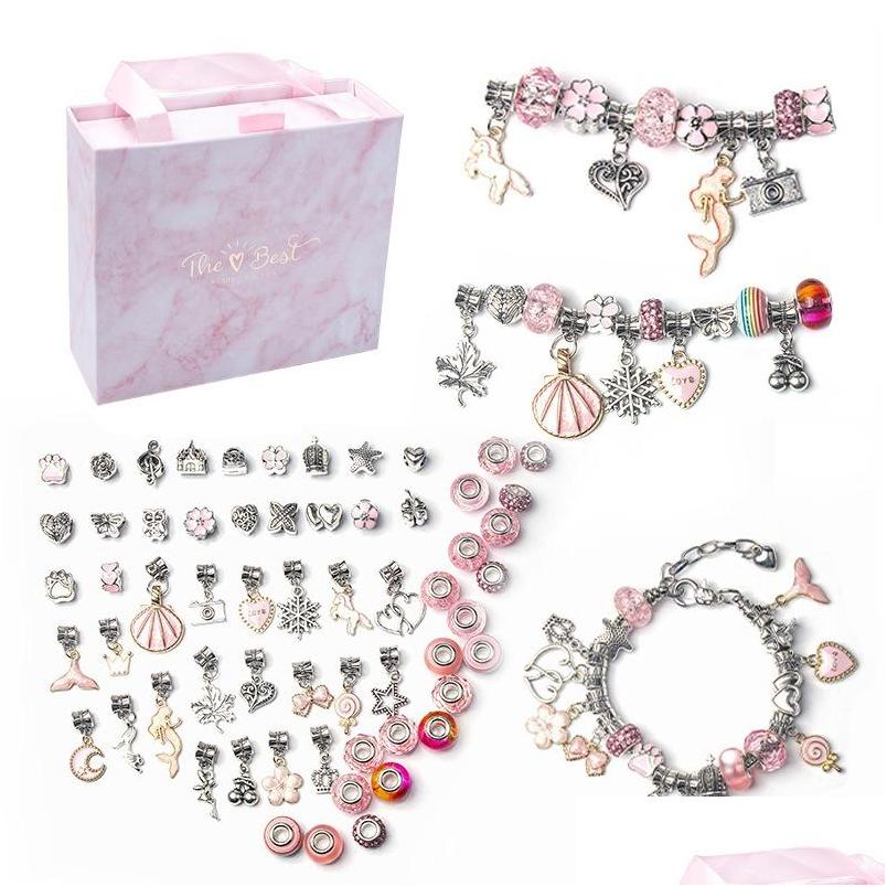 

Silver Wholesale 3Pcs Bracelet 60Pcs Bead Mixed Theme 925 Sterling Sier Murano Glass Charm Enamel Pendant Beads Fit Pandora Charms D Dhgb6